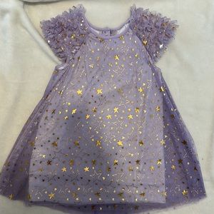 Pippa and Julie purple star tulle dress
